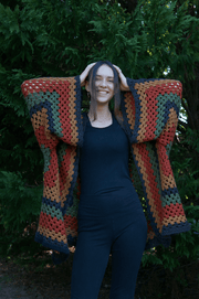 The Autumn HexiCardi crochet pattern