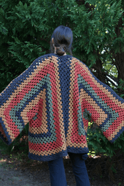 The Autumn HexiCardi crochet pattern