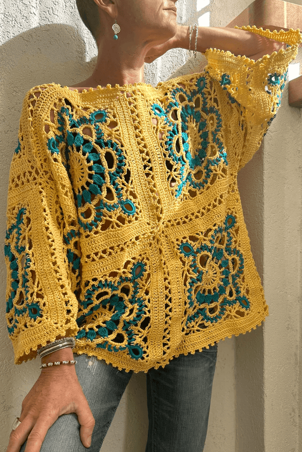 The Sunburst Crochet Top  crochet pattern