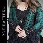 The Veilweave Cardigan crochet pattern