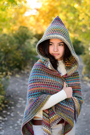 Hooded shawl Crochet pattern