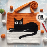 Cat Tote Bag crochet Pattern