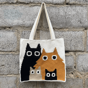 Crochet Cat Family Bag Crochet pattern