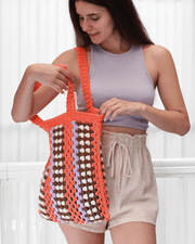 Crochet granny boho bag-Beach bag-Crochet