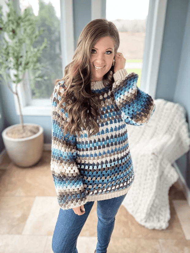 The Meadow Stitch Cardigan crochet pattern